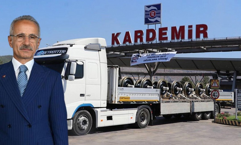 Bakan Uraloğlu: Türkiye'nin ilk yerli demir yolu tekerlek setleri yola çıktı