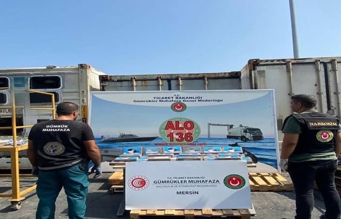 Mersin Limanı’nda 59 kilo kokain ele geçirildi