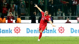 Yunus Akgün'ün Letonya'ya attığı gol, haftanın en iyisine aday